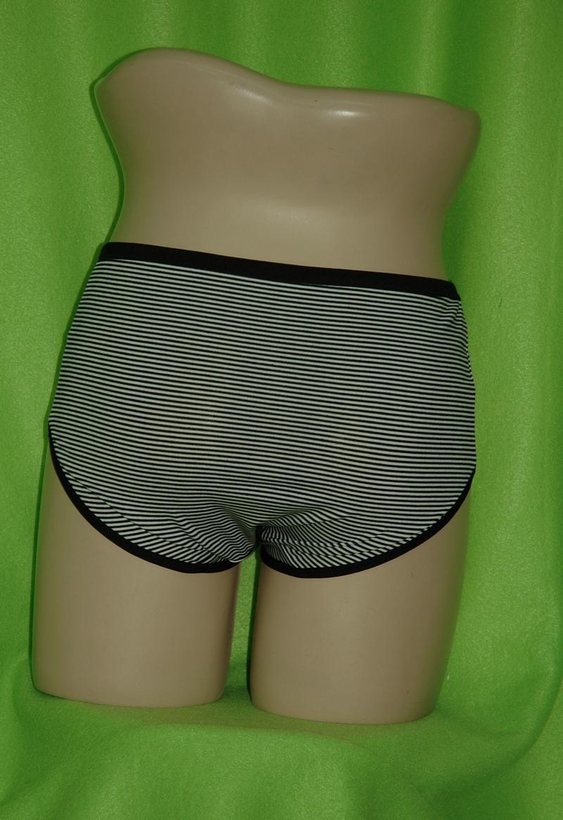Women's Striped Full Back Spandex Cotton Panty Black Red Purple Pink Plus Size eBay